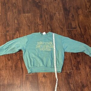 Marmot Teal Crew Neck Sweater